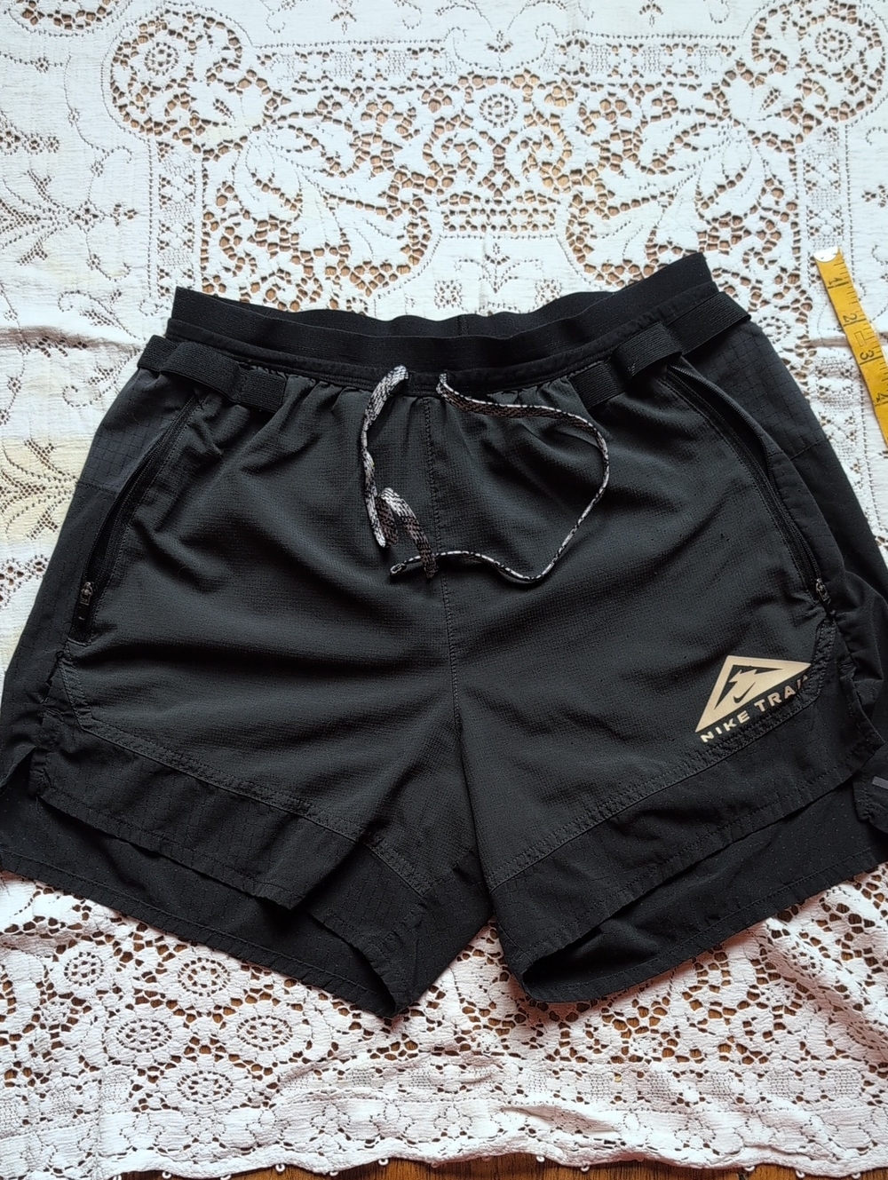 Nike Black Women's Trail Running Shorts with Reflective Logo
